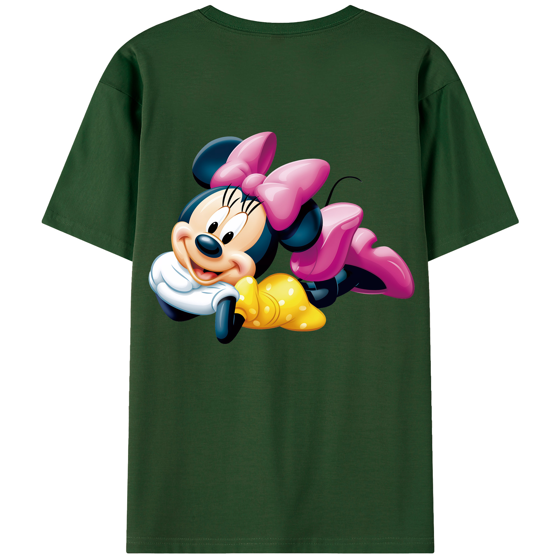 （画像用） ミッキーマウス Mickey Mouse 綿100％半袖Tシャツ（背面プリント）